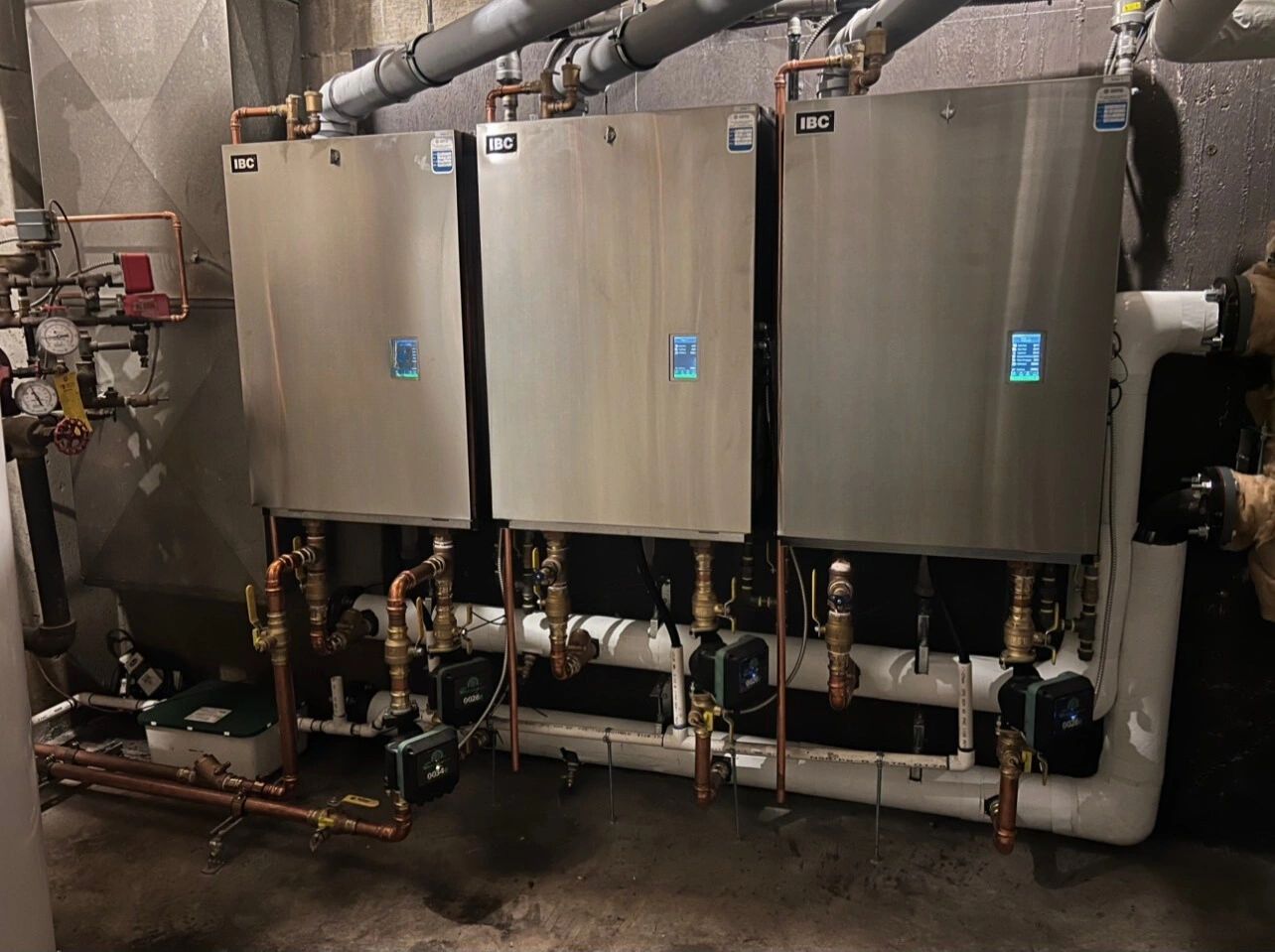 Three IBC boilers installed by Heffley